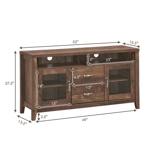 TV Stand Tall Entertainment Center Hold up - 52