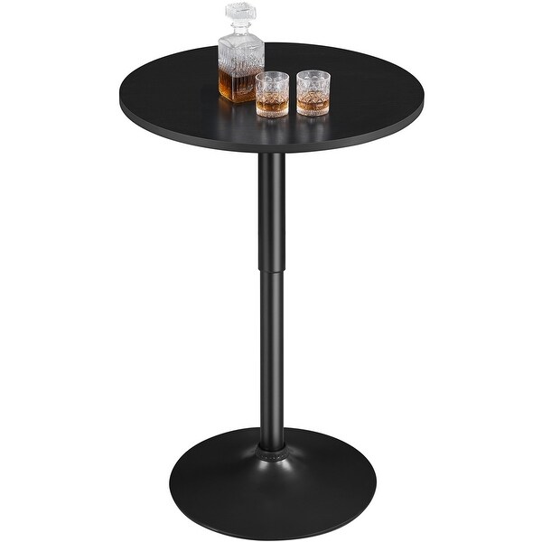 Yaheetech Adjustable Round Pub Table Bar Table