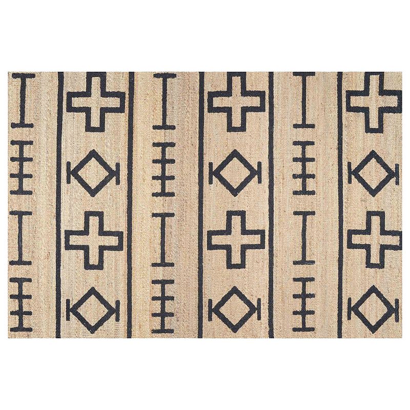 nuLOOM Sukkot Barry Geometric Jute Blend Rug