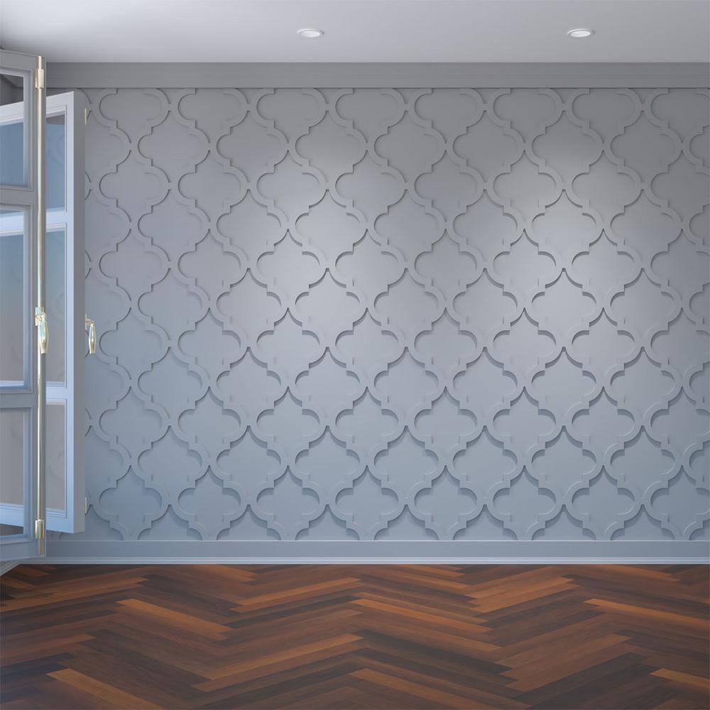 Ekena Millwork 38 in. x 15-38 in. x 15-38 in. Marrakesh Decorative Fretwork Wall Panels in Architectural Grade PVC WALP16X16MRK