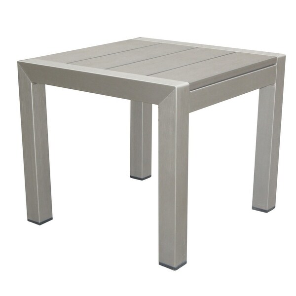 Outdoor Side Table，Gray