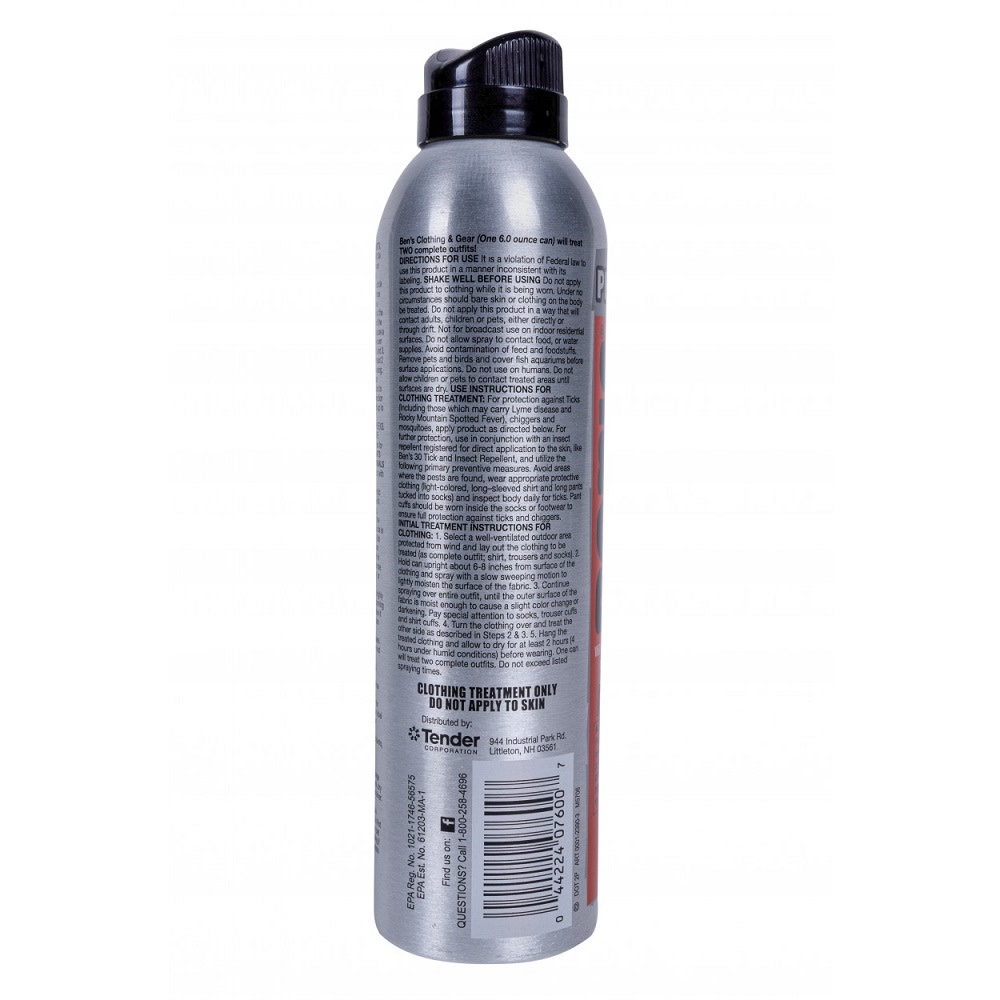 Clothing and Gear Insect Repellent Spray ; 6 oz ;