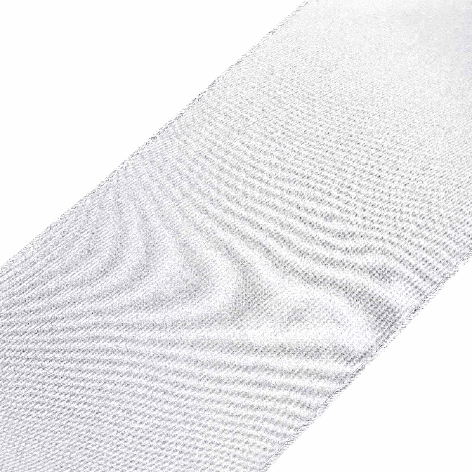 White Polyester Table Runner 12