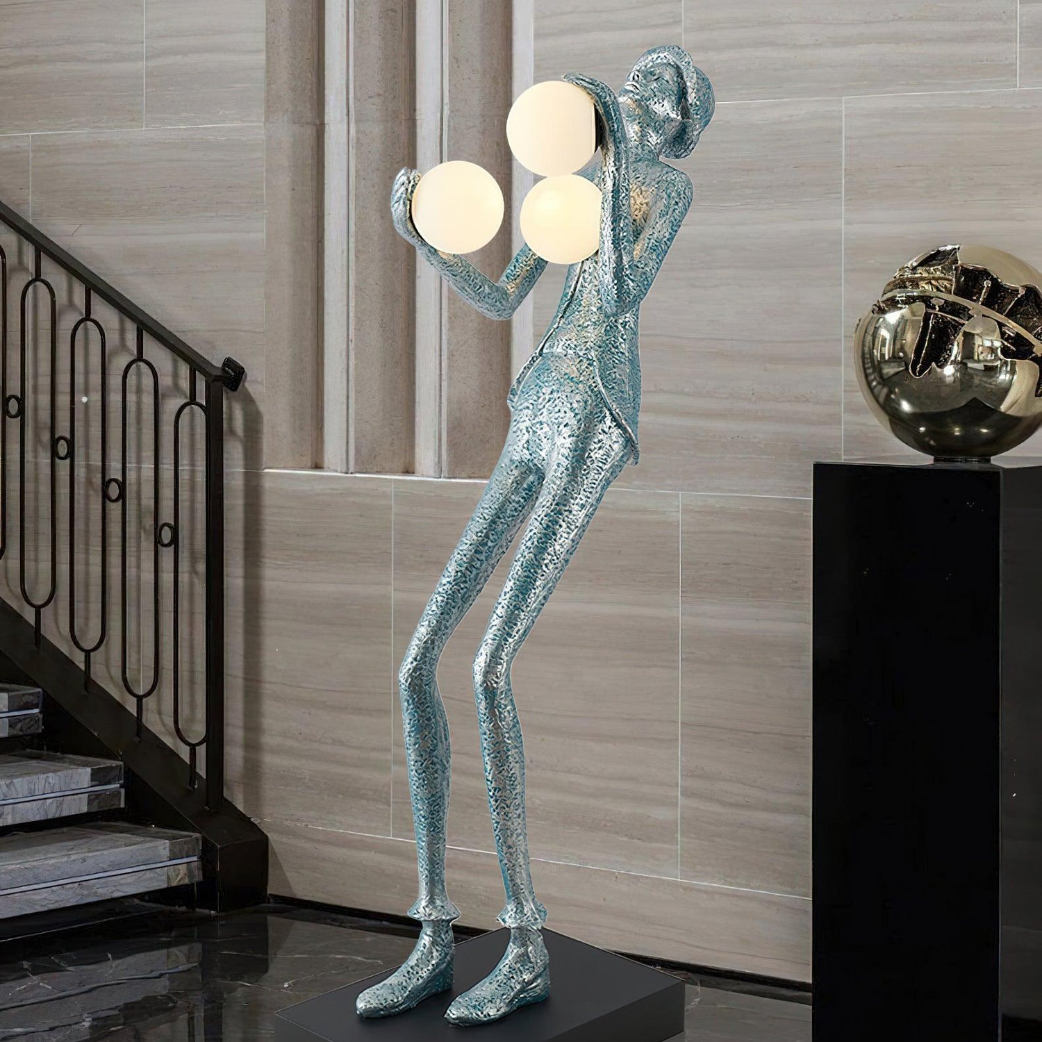 Gentleman Sculpture Floor Lamp