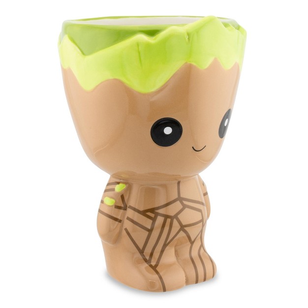 Silver Buffalo Marvel Studios Guardians Of The Galaxy Baby Groot 20 ounce Sculpted Ceramic Mug