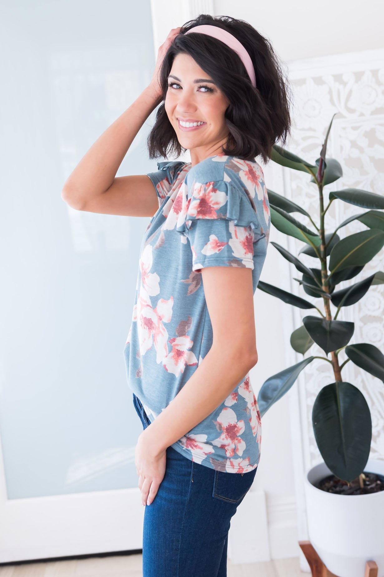 Isn't She Gorgeous Floral Modest Top