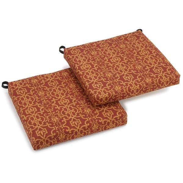 20-inch by 19-inch Indoor/Outdoor Chair Cushions (Set of 2) - 20 x 19