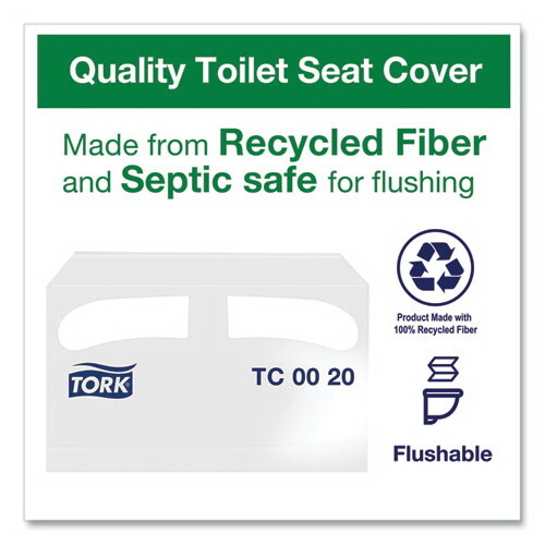 Tork TRKTC0020 Toilet Seat Cover  Half Fold  14.5 ...