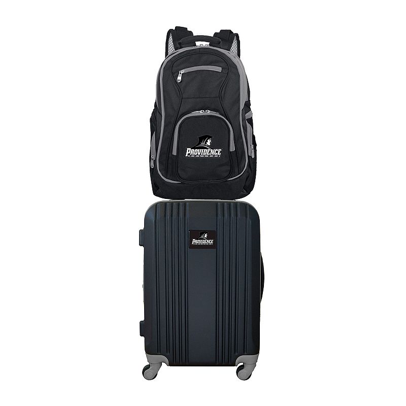 Providence Friars Wheeled Carry-On Luggage and Backpack Set