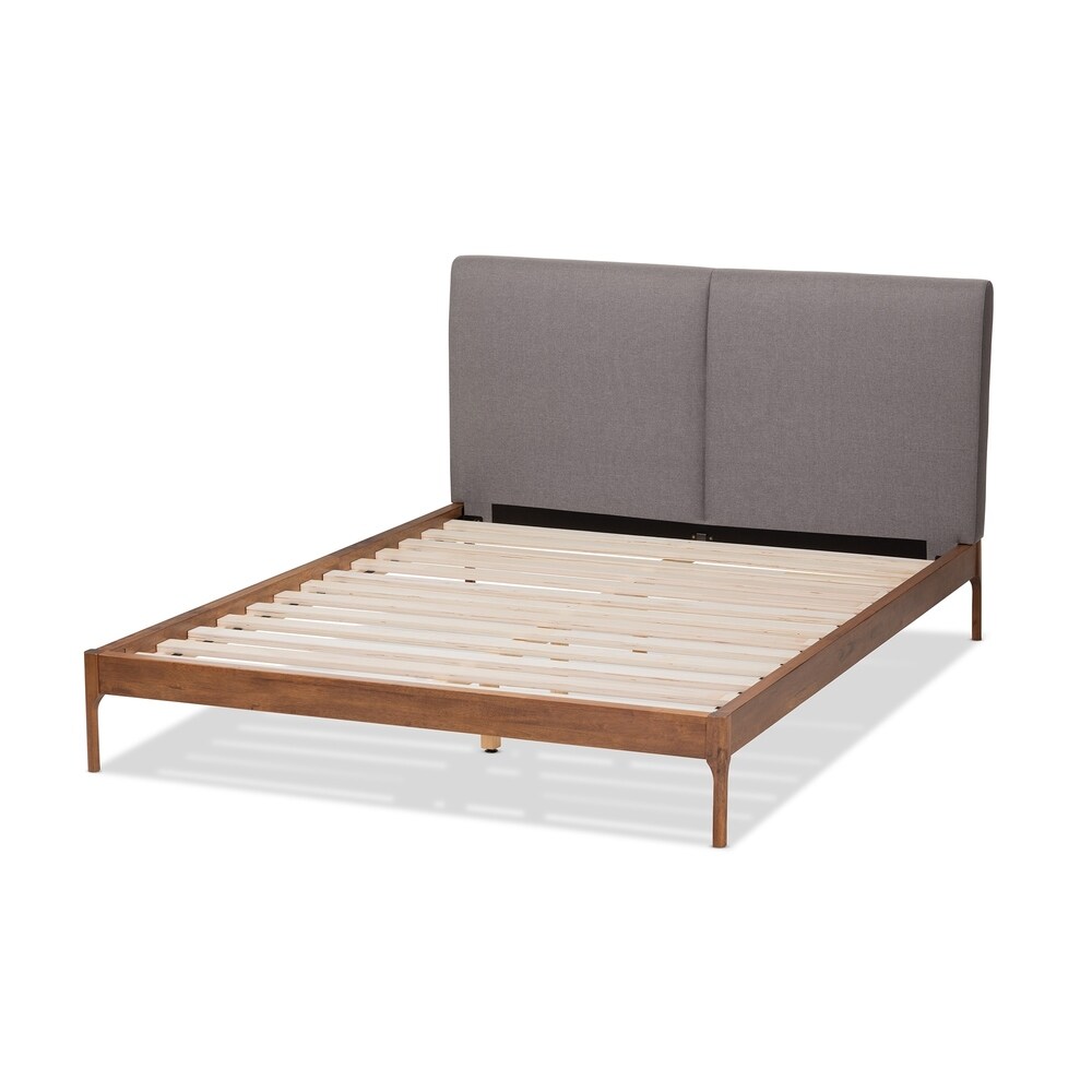 Mid Century Platform Bed by Baxton Studio