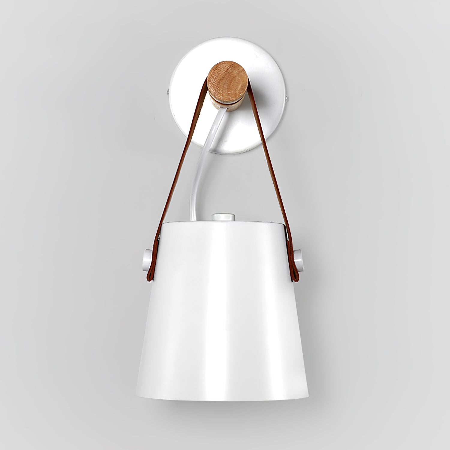 Wooden Conical Wall Light