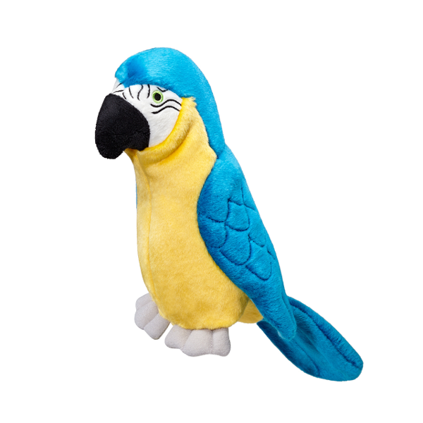 Fluff and Tuff Jimmy Parrot 15 Plush Dog Toy