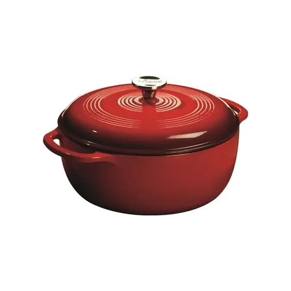 Lodge 6 Quart Enameled Cast Iron Dutch Oven