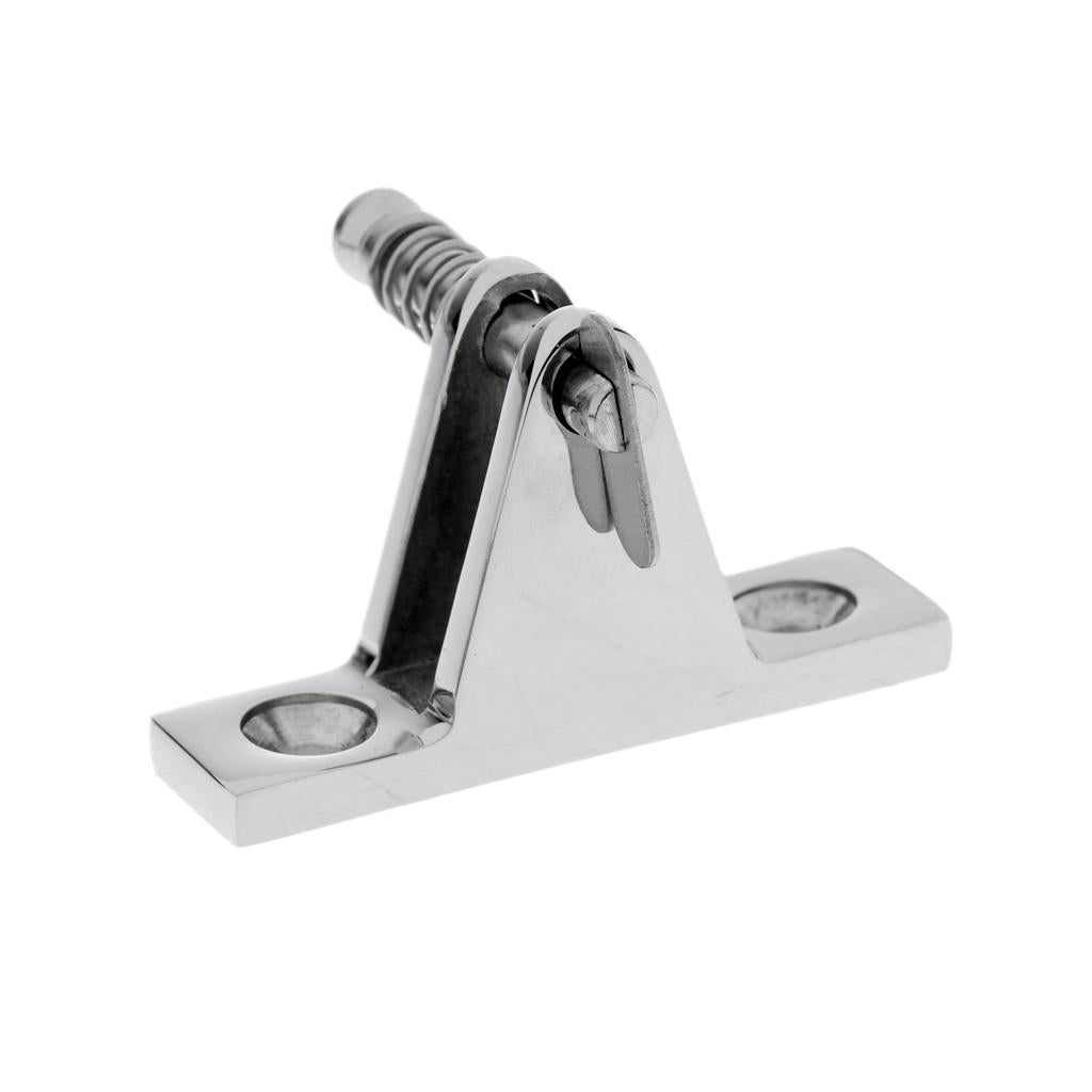 Marine Boat Bimini Top Deck Hinge 90 Degree - Kayak Fitting/Hardware - with Removable Pin 316 Stainless Steel