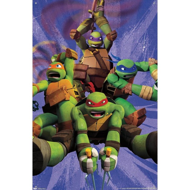 Trends International Nickelodeon Teenage Mutant Ninja Turtles Team Unframed Wall Poster Prints