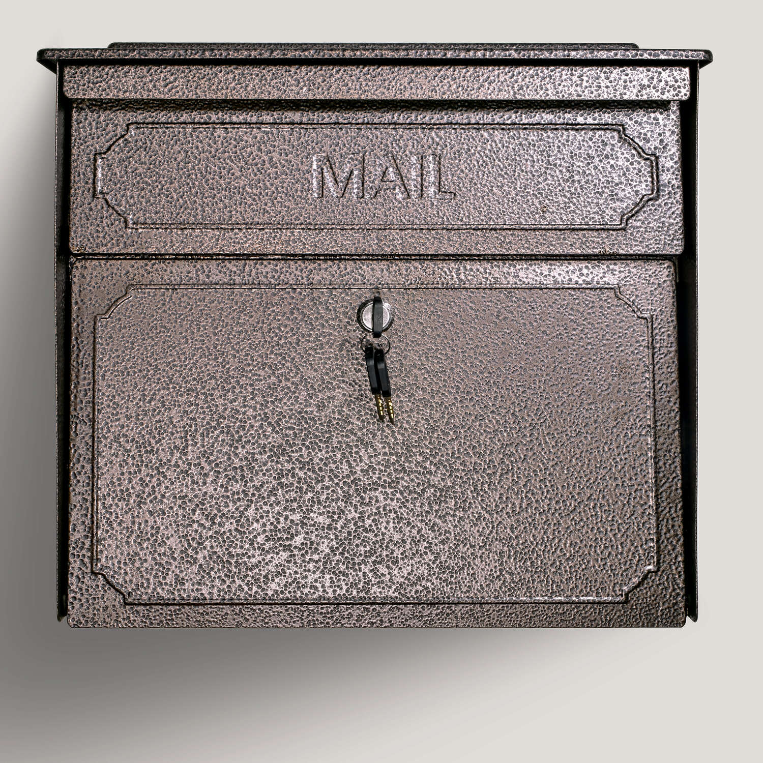 Mail Boss Townhouse Modern Galvanized Steel Wall Mount Bronze Locking Mailbox