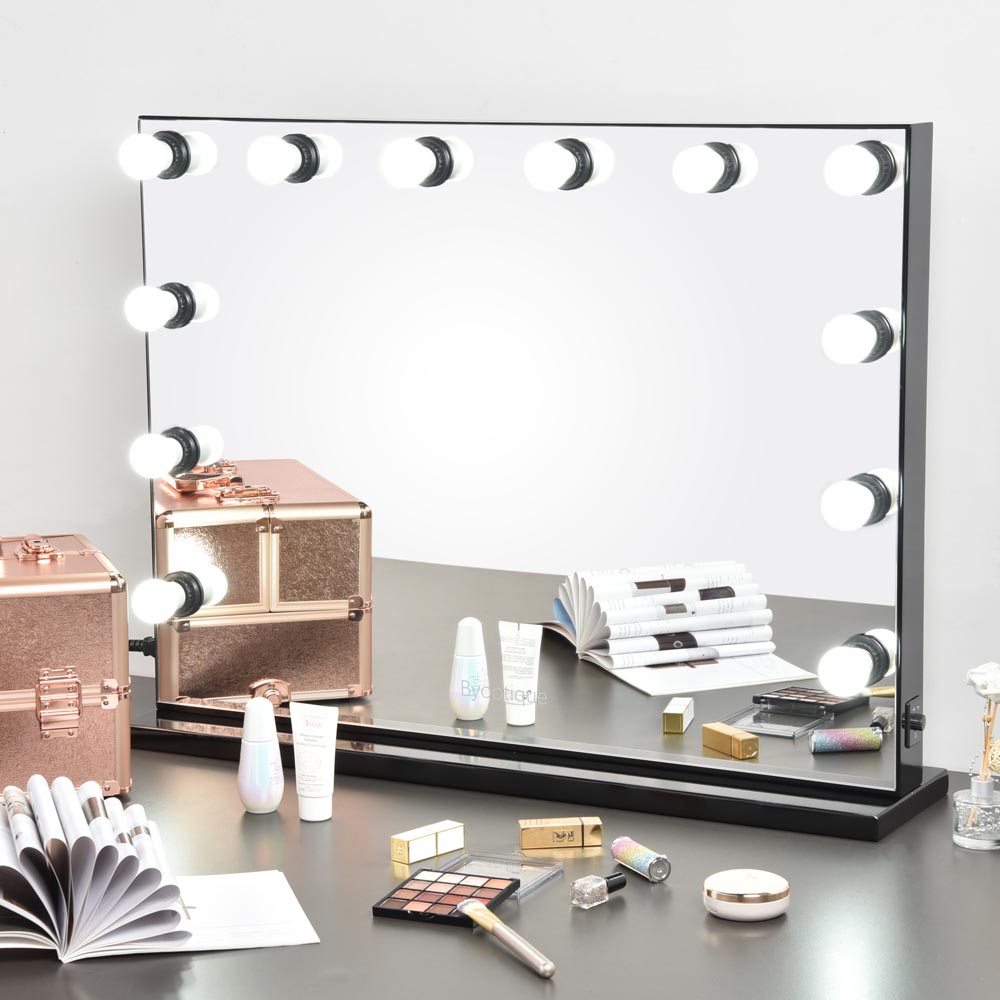 TheLAShop XLarge Hollywood Vanity Mirror w/ Lights 34x26 Tabletop Wall Mount