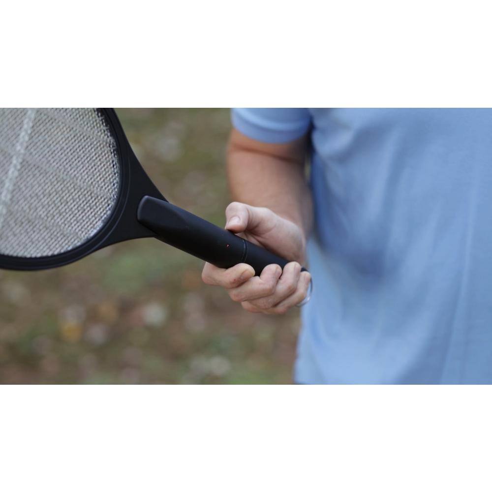 Black Flag Portable Handheld Bug Zapper Insect Killer Racket Black ZR-7936-L