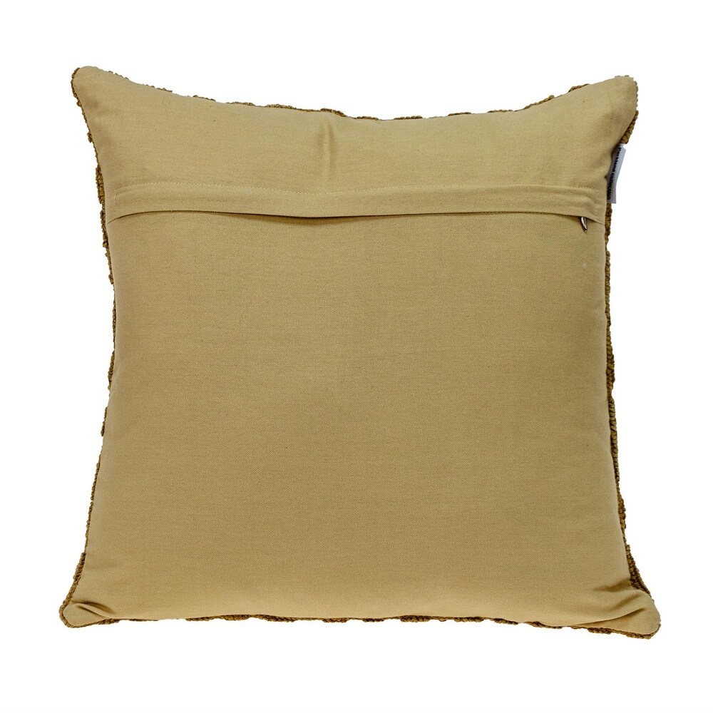 Parkland Collection Sorrel Transitional Mustard Yellow Throw Pillow