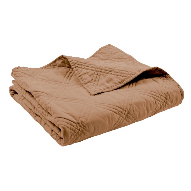 Washed Linen Sandstone Quilted Throw Levtex Home