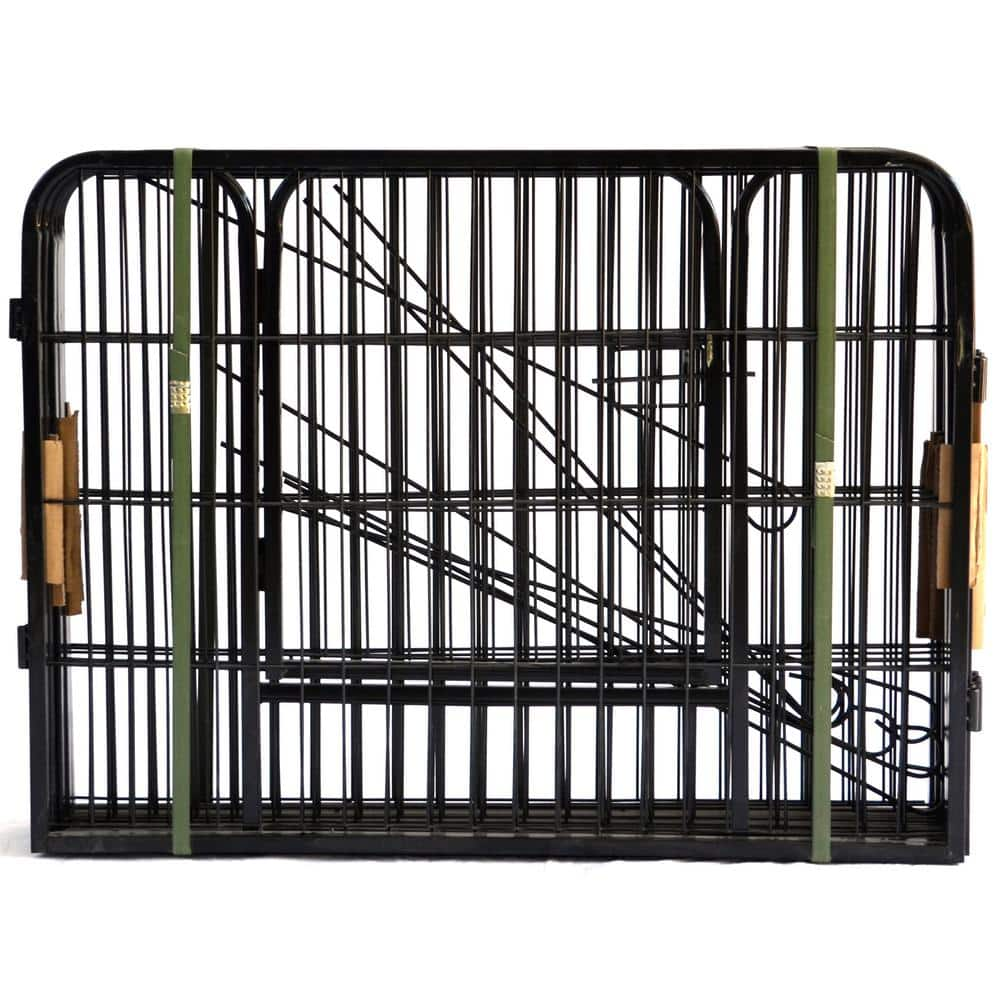 Tatayosi Large Outdoor Metal Puppy Dog Run Fence/Iron Pet Dog Playpen DJYC-H-W24101525