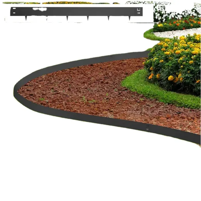 Fence Steel Raised Edge Metal Decor Outdoor OEM ODM Flower Beds Flexible Metal Garden Edging Border Garden Landscape Edging Kit