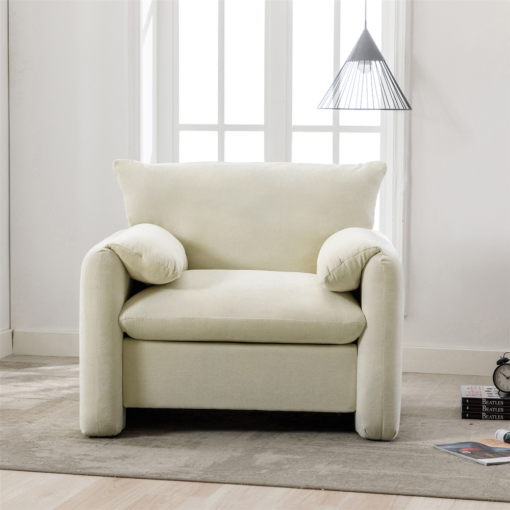 Chenille Oversized Armchair