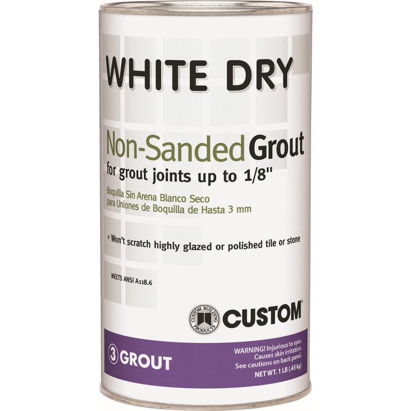 TILE GROUT DRY WHITE 1LB