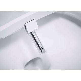 KOHLER Karing Intelligent 1-Piece 1.08 GPF Single Flush Elongated Toilet in White with built in bidet Seat Included K-77780-0