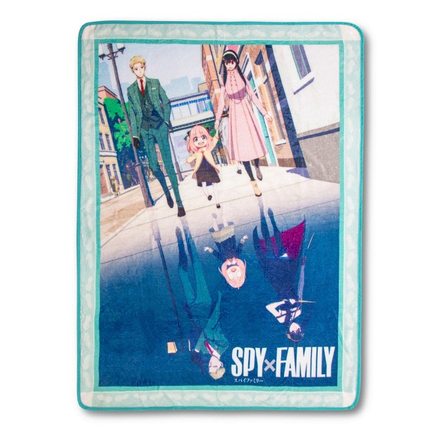 Just Funky Spy X Family Forger Family Microplush Throw Blanket 45 X 60 Inches