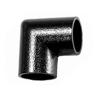 EZ Handrail Hammered Black Aluminum 90 Degree Miter Hand Rail Elbow EZA500-HB