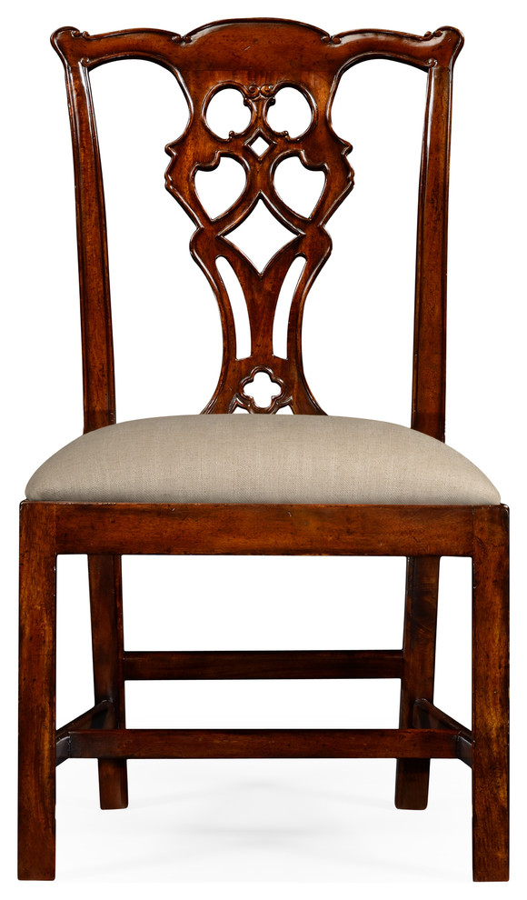 Chippendale Style Classic Mahogany Chair  Side   Traditional   Dining Chairs   by Jonathan Charles Fine Furniture  Houzz