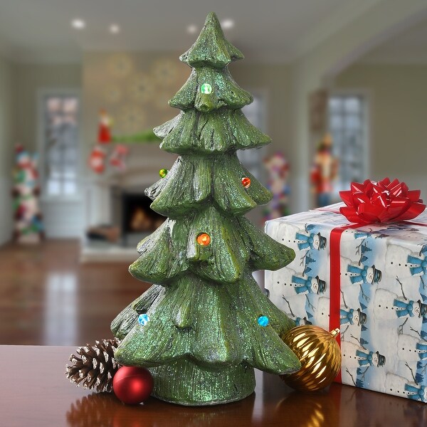 National Tree Company 22 in. Lighted Ceramic Christmas Tree