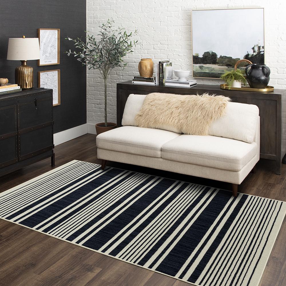 Gap Home Striped Woven Area Rug， 7and#8242; x 5and#8242;