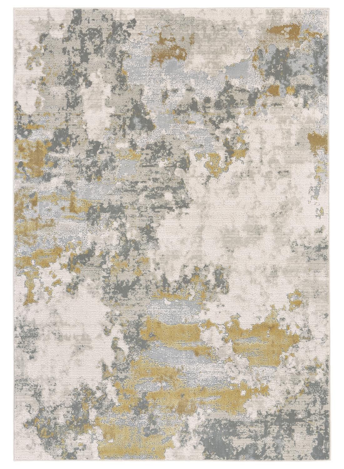 Vanhorn Ivory and Gold Rug by BD Fine