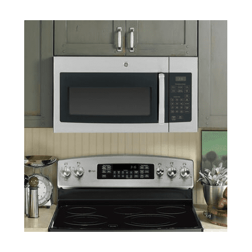 GE JVM3160RFSS 30 Over-the-Range Microwave Oven with 1.6 cu. ft. Capacity 2-Speed 300 CFM Venting in Stainless Steel