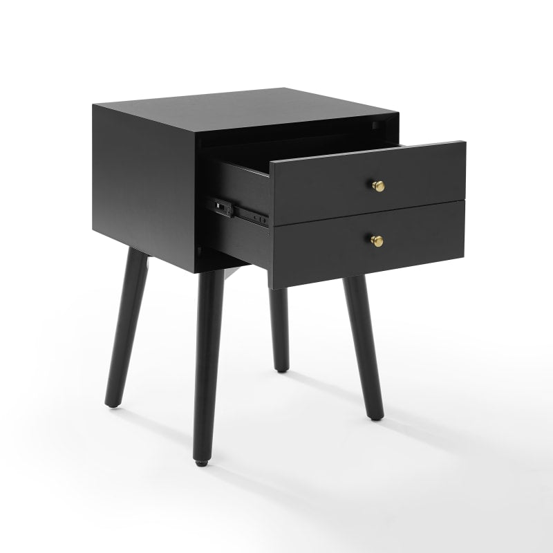 Crosley Landon Night Stand - Matte Black