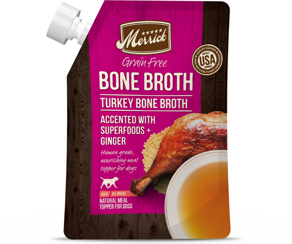 Merrick - Turkey Bone Broth Grain-Free. Dog Food Topper.