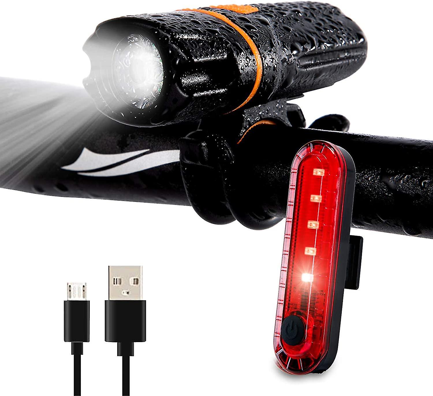 Bike Lights， Super Bright Bike Front Light ， Light Torch With Usb Tail (usb Cable Included)