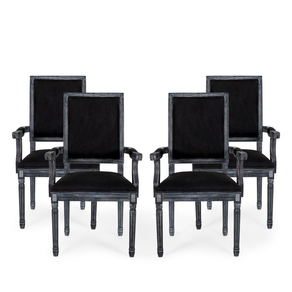 Maria French Country Upholstered Dining Chairs by Christopher Knight Home   23.75\