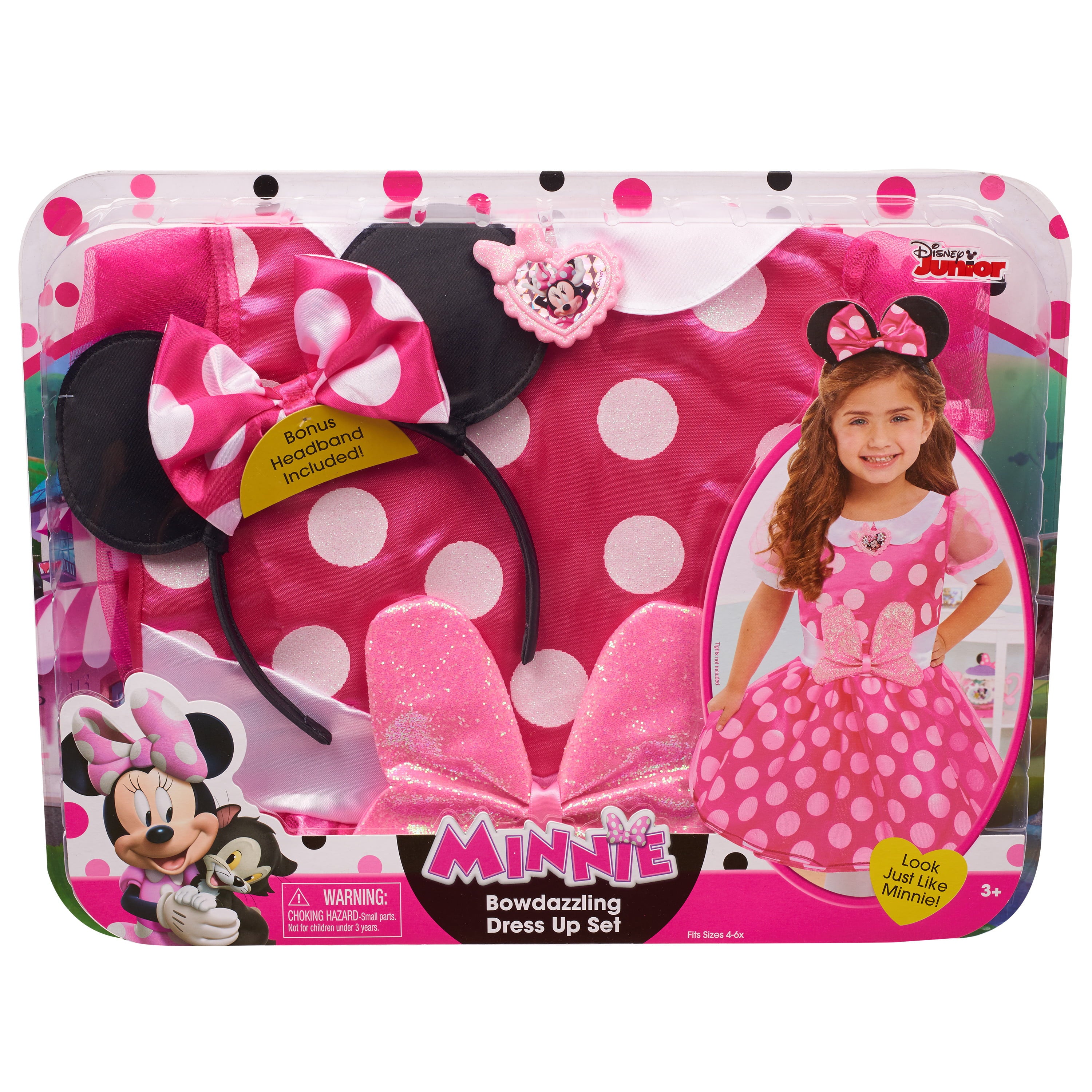 Minnie Mouse Bowdazzling Dress, Officially Licensed Kids Toys for Ages 3 Up, Gifts and Presents