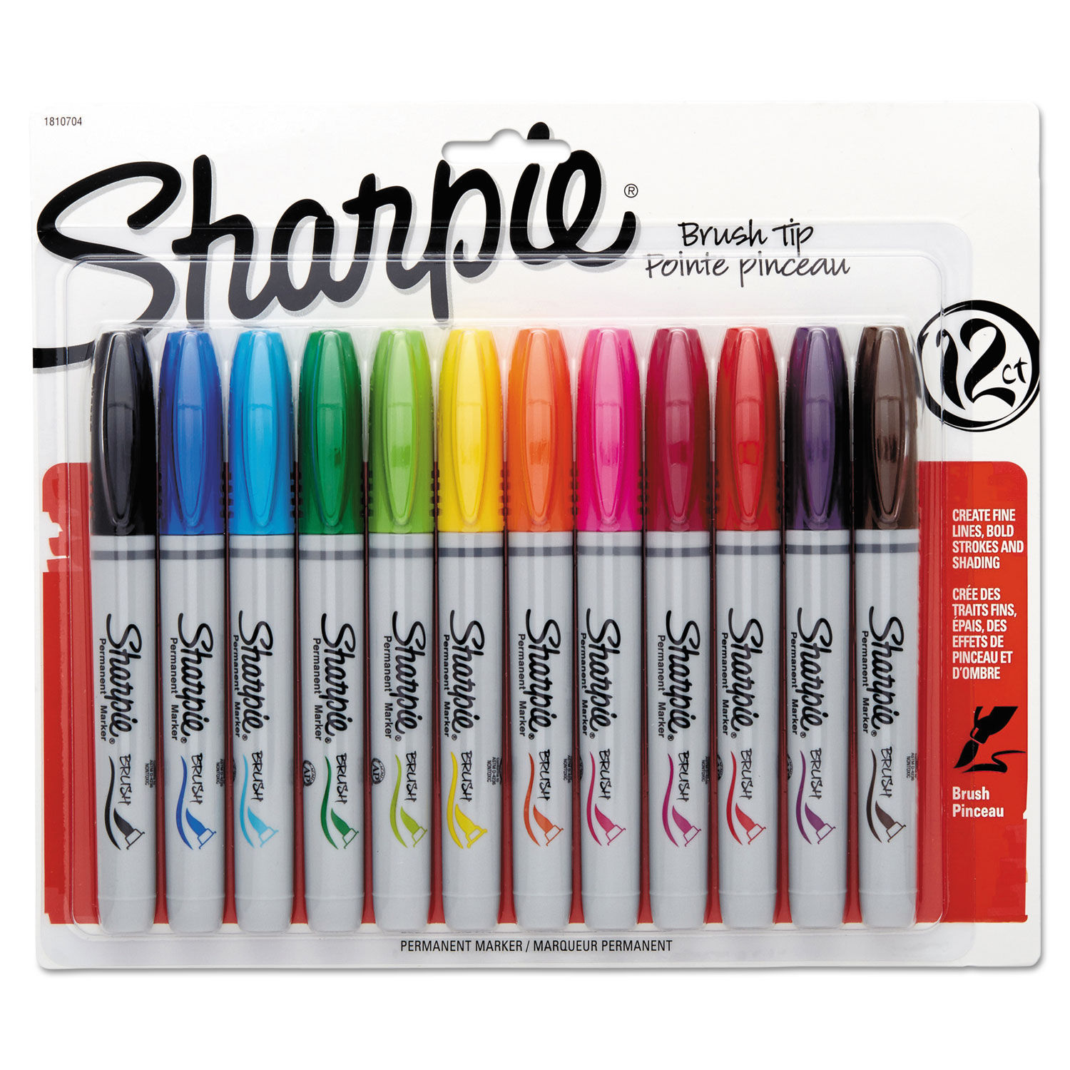 Brush Tip Permanent Marker by Sharpieandreg; SAN1810704