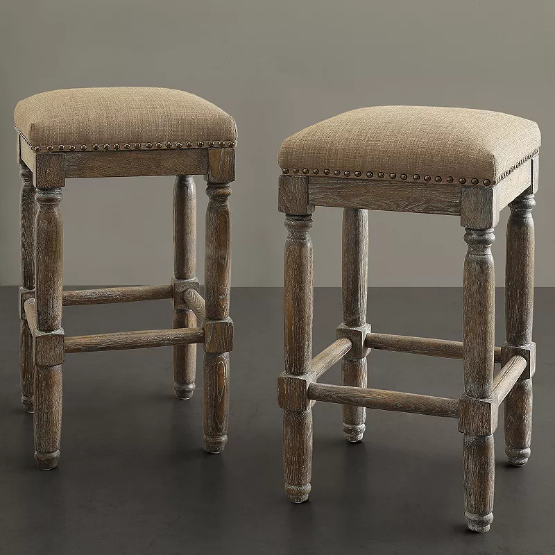 Madison Park Cirque Backless Counter Stool 2-Piece Set