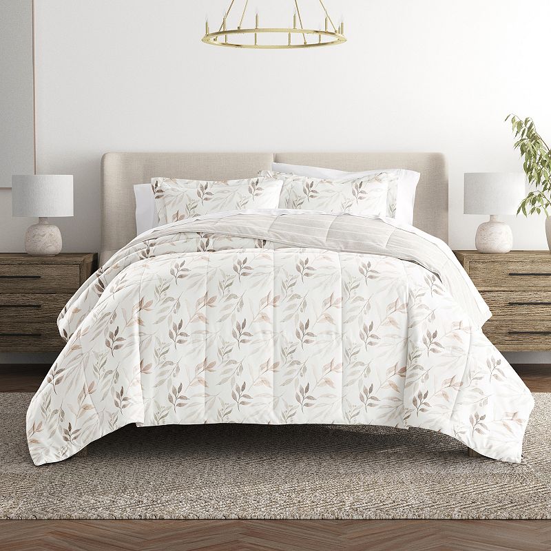 Urban Loft's Ultra Soft Floral Patterned Reversible Comforter Set Microfiber