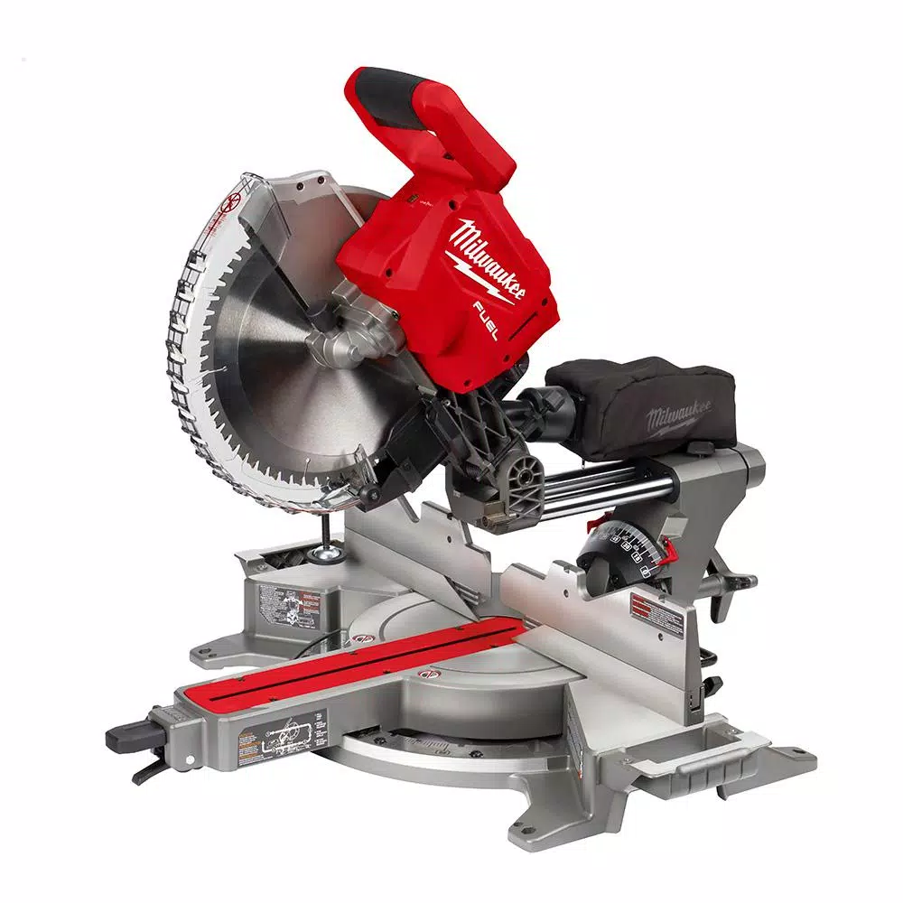 Milwaukee M18 FUEL 18-Volt Lithium-Ion Brushless 12 in. Cordless Dual Bevel Sliding Compound Miter Saw with 18-Gauge Brad Nailer and#8211; XDC Depot