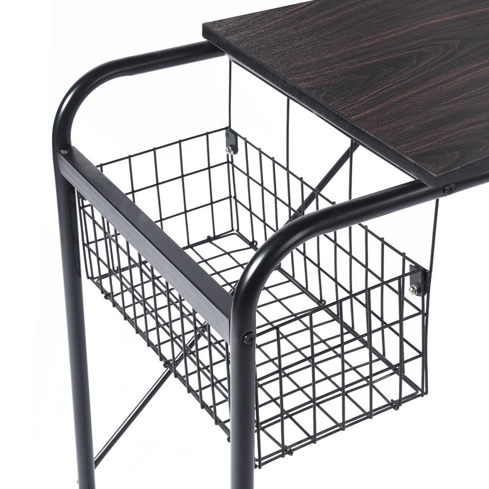 Modern Style Computer Desk/ Home office desk With Wire Storage Basket Easy Assembly Suitable for Home and Business Ect