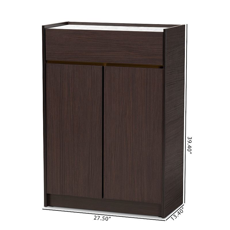 Baxton Studio Walker Shoe Storage Cabinet