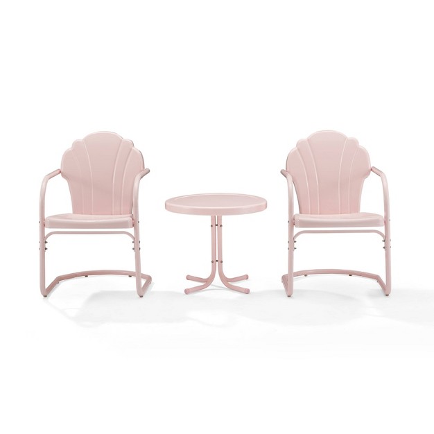 3pc Tulip Seating Set Pink Crosley