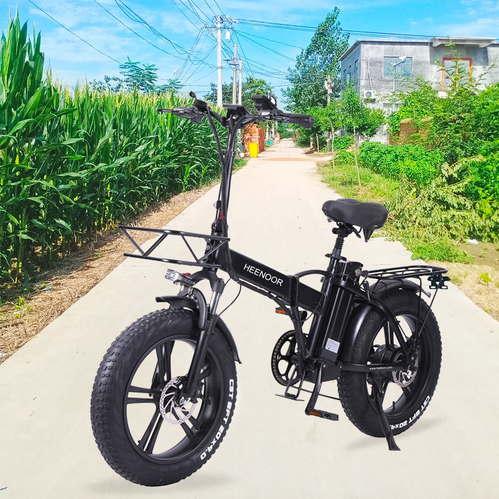 HEENOOR EU Warehouse man power mode Bicicleta electrica pliabila fat wheel bike electric touring bike Velo electrique