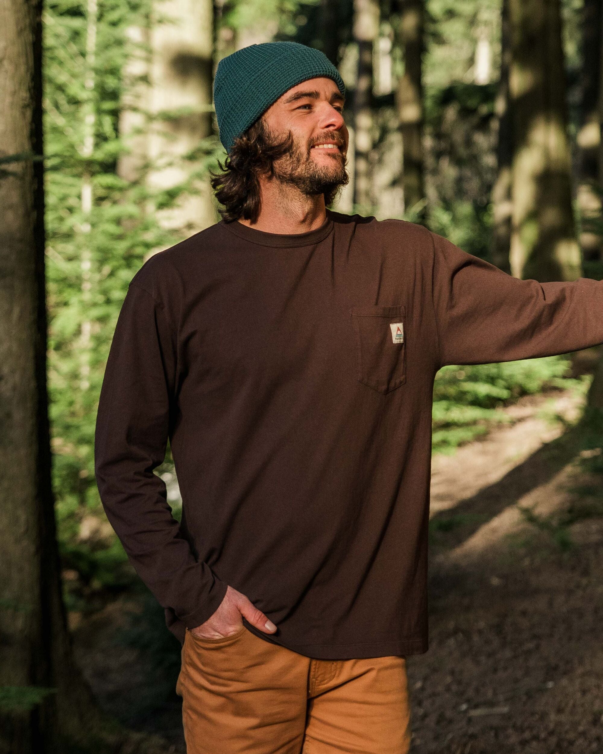 Heritage Recycled Relaxed Fit LS T-Shirt - Java